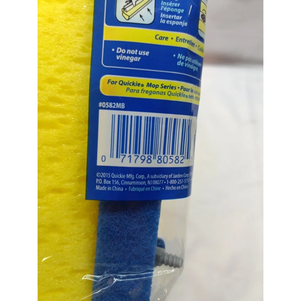 2 Quickie Mop & Scrub Roller Refills Type M Fits #058MB 058BMB Anti-microbial